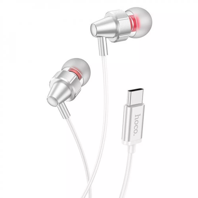 Наушники Hoco M90 Type-C Silver 81347