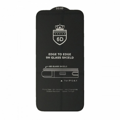Защитное стекло 6D EDGE для Iphone 14 / 13 / 13 pro Black 70330