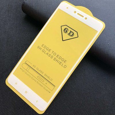 Захисне скло 6D Full для Xiaomi Redmi Note 4x / Note 4 Snapdragon White 35813