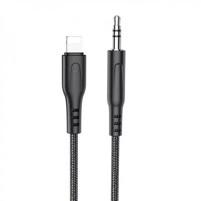 Кабель AUX Hoco UPA18 Lightning 1м Black 60650
