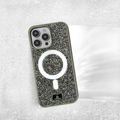 Чохол Bling Diamond MagSafe для Iphone 17 Pro Max Pink