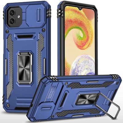 Противоударный чехол Camsh Army Ring для Samsung Galaxy A05 Синий / Navy 82070