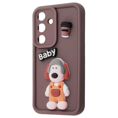 Чохол Pretty Things для Samsung Galaxy A36 / A56 Brown/Baby