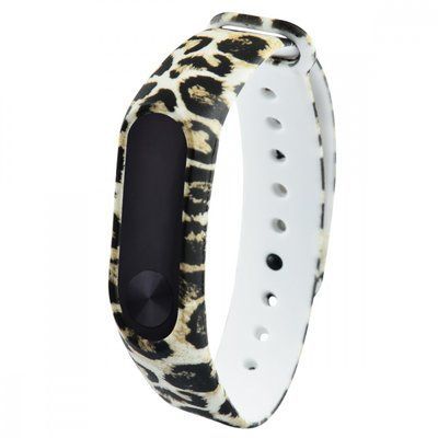 Ремешок с рисунком для Xiaomi Mi Band 3/4 leopard gold 34714