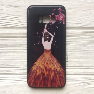 Чехол Magic Girl со стразами для Samsung G950 Galaxy S8 Лепестки 32512