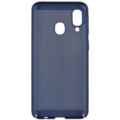 Чохол Grid Case для Samsung Galaxy A40 2019 A405 Темно-синій 44219