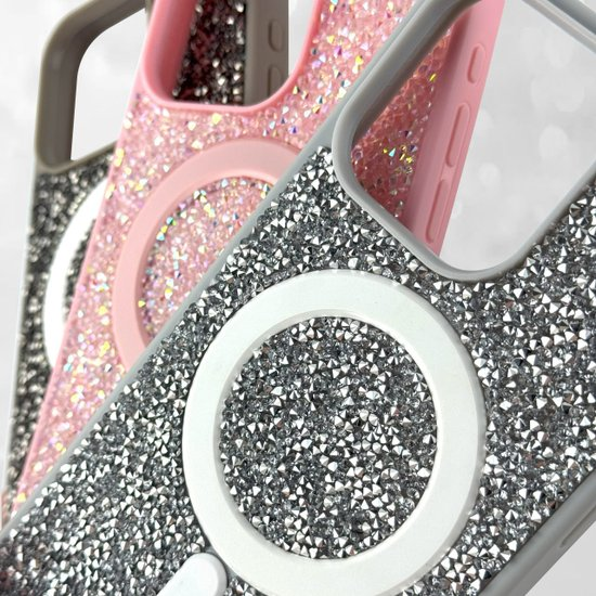 Чохол Bling Diamond MagSafe для Iphone 17 Pro Max Pink