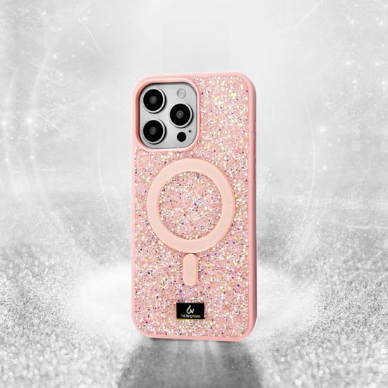 Чохол Bling Diamond MagSafe для Iphone 17 Pro Max Pink