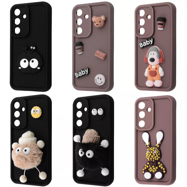 Чохол Pretty Things для Samsung Galaxy A36 / A56 Brown/Baby