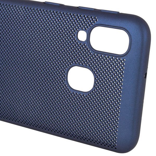 Чохол Grid Case для Samsung Galaxy A40 2019 A405 Темно-синій 44219