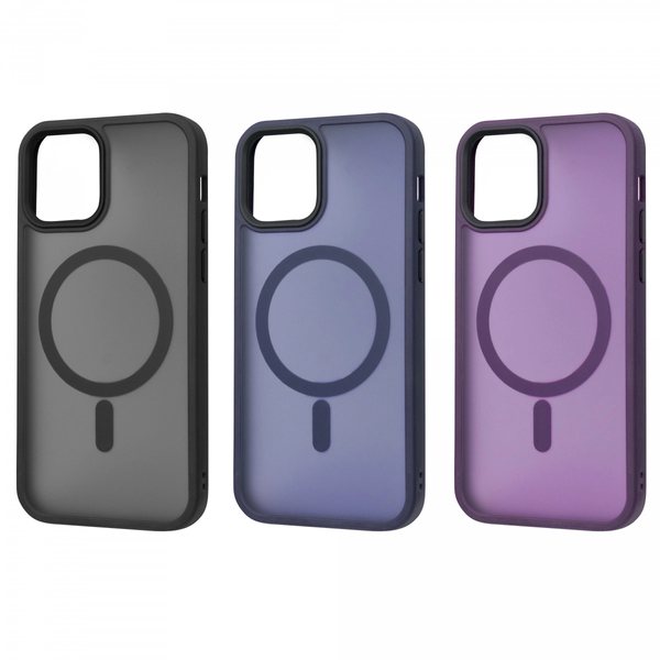 Чохол PHIBR Metal Buttons MagSafe для Iphone 12 / 12 Pro Black 85012