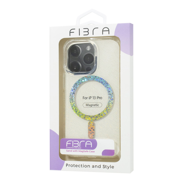 Чехол PHIBR Sand MagSafe и блестками для Iphone 13 Pro Прозрачный 70065