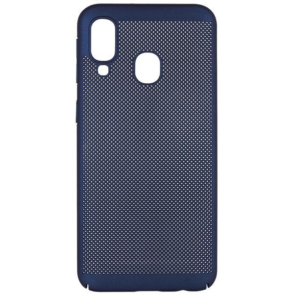 Чохол Grid Case для Samsung Galaxy A40 2019 A405 Темно-синій 44219