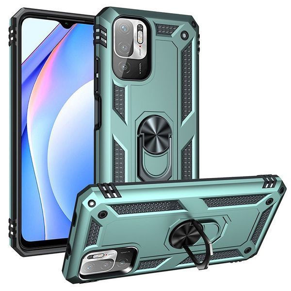 Противоударный чехол Serg Magnet Ring для Xiaomi Redmi 9T / Note 9 4G Черный 59036