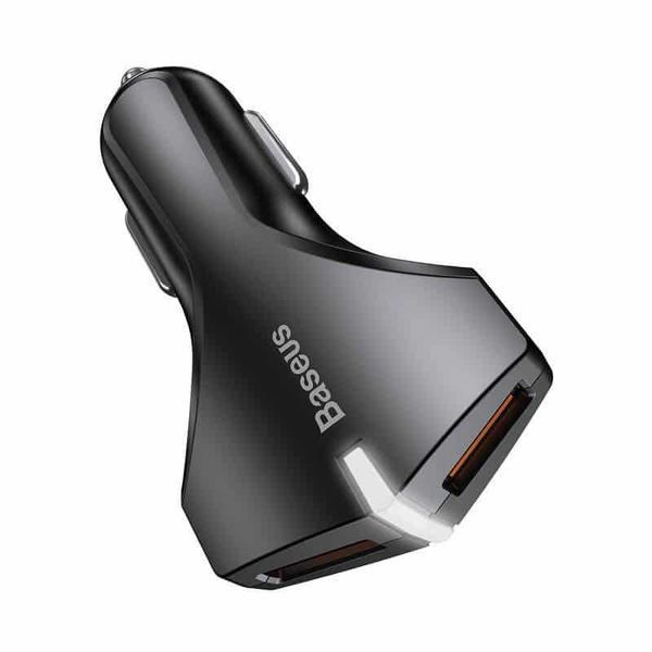 Автомобильное зарядное устройство Baseus Rocket Quick charge 3.0 2USB / 3.0A Black 37272
