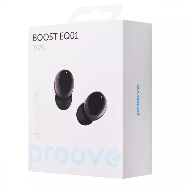 Наушники беспроводные Proove Boost EQ01 TWS Black 81665
