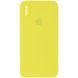 Чехол Silicone Case Square для Iphone X / XS Желтый / Bright Yellow 53344 1