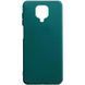Чохол Matte для Xiaomi Redmi Note 9s / Note 9 Pro / Note 9 Pro Max Зелений / Forest green 48022