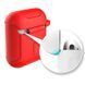 Чехол Armor с карабином для Apple Airpods Красный 50566 2
