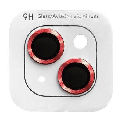 Захисне скло Metal Classic на камеру для IPhone 15 / 15 Plus Червоний / Red 81285