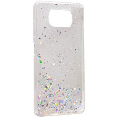 Чехол с блестками Shine Glitter для Xiaomi Poco X3 NFC / Poco X3 Pro Прозрачный 54406