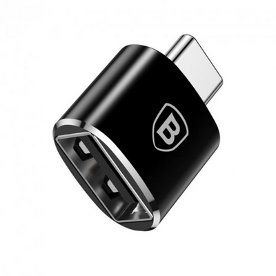 Адаптер Baseus OTG Type-C to USB 2.4A Black 59560
