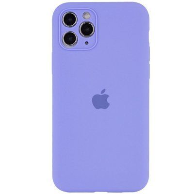 Чохол Silicone Case з захистом камери для Iphone 12 Pro Бузковий / Dasheen 52996