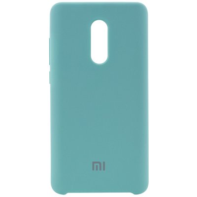 Чехол Silicone Cover для Xiaomi Redmi Note 4x / Note 4 Snapdragon Бирюзовый 32581