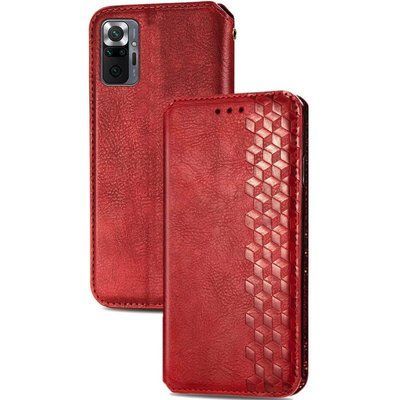 Чехол-книжка ETMA Cub для Xiaomi Redmi Note 10 Pro Красный 54509