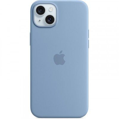 Чохол Silicone case Magsafe для Iphone 15 Winter Blue 82176