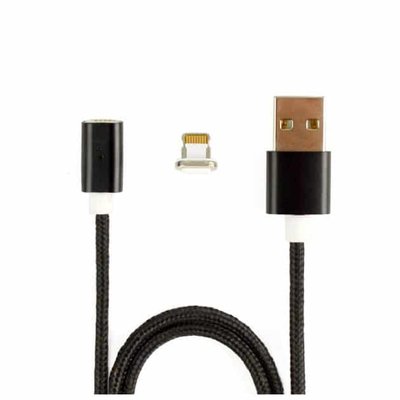 Кабель Aspor AM-101 Magnetic USB - Lightning 2.1A 1м Black 36663