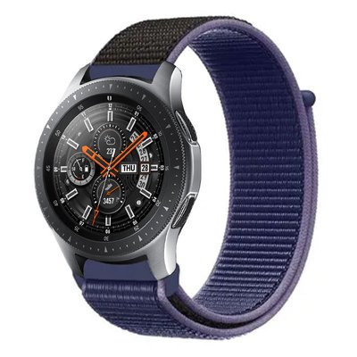 Ремінець Nylon для Xiaomi Amazfit / Samsung 20 mm Темно-синій / Midnight blue