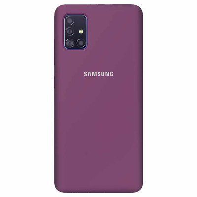 Чехол Silicone Cover для Samsung Galaxy A51 Фиолетовый / Grape 39754