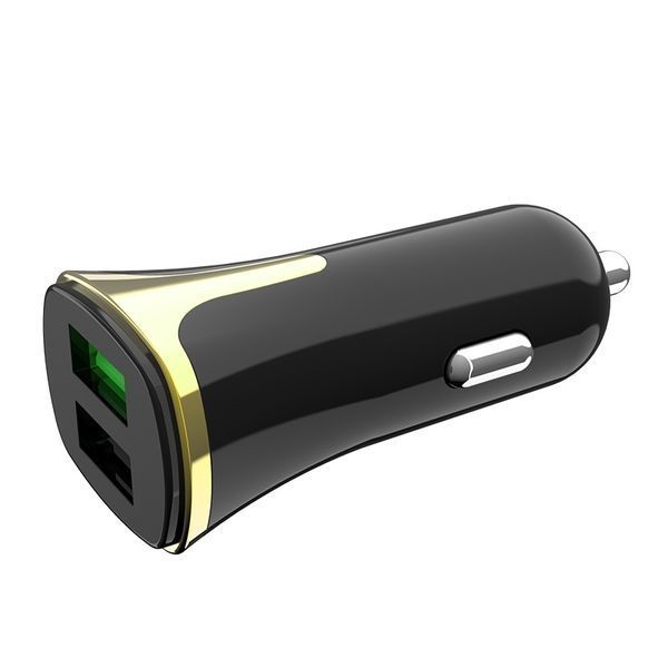 Автомобильное зарядное устройство Hoco Z31 MicroUSB Quick Charge 3.0 2USB / 3.4A Black 42865