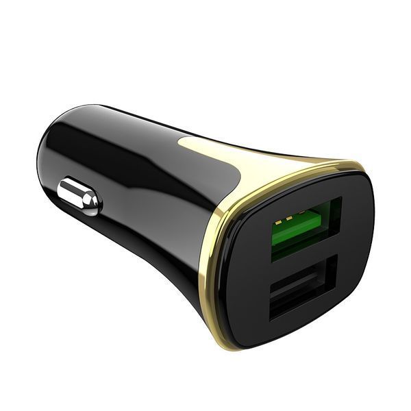 Автомобильное зарядное устройство Hoco Z31 MicroUSB Quick Charge 3.0 2USB / 3.4A Black 42865
