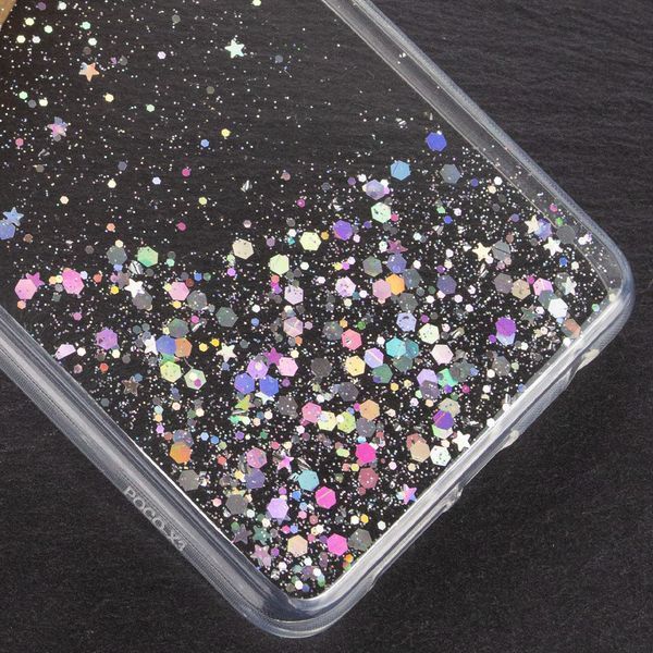 Чехол с блестками Shine Glitter для Xiaomi Poco X3 NFC / Poco X3 Pro Прозрачный 54406