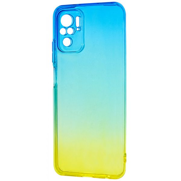 Чехол Gradient для Xiaomi Redmi Note 10 / Note 10s / Poco M5s Blue / yellow 54351