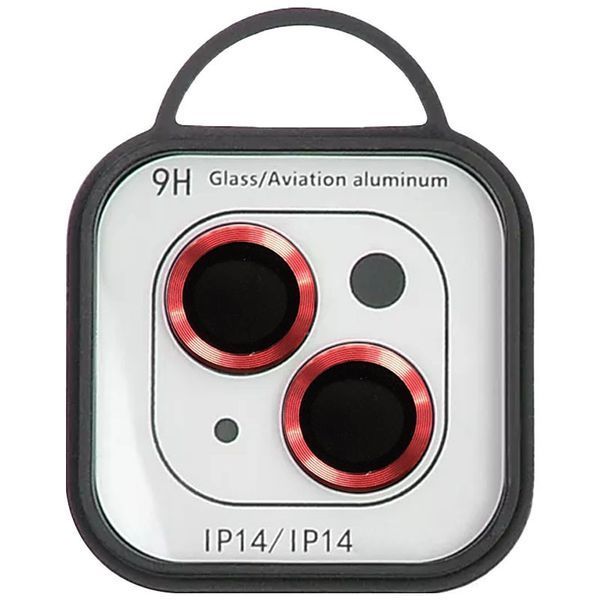 Защитное стекло Metal Classic на камеру для IPhone 15 / 15 Plus Красный / Red 81285
