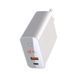 Сетевое зарядное устройство Baseus Speed PPS Intelligent Power-Off and Digital Display PD3.0+QC3.0 45W Type-C+USB White 47399 1
