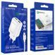 Мережевий зарядний пристрій Borofone BA54A Wide road QC3.0 2USB + Type-C White 81294 4