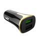 Автомобильное зарядное устройство Hoco Z31 MicroUSB Quick Charge 3.0 2USB / 3.4A Black 42865 2