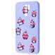 Чохол WAVE New Year для Xiaomi Redmi 9 Penguins / Light purple 48299