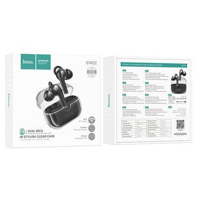 Навушники бездротові HOCO EW22 Black 83782