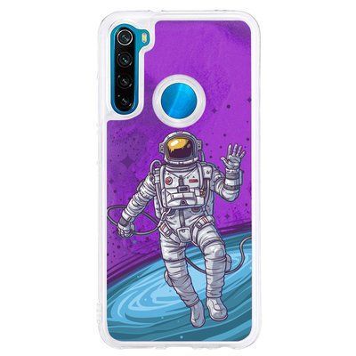Чохол ForFun Neon для Xiaomi Redmi Note 8 Фіолетовий космос 45737