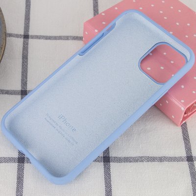 Чехол Silicone Case для Iphone 12 / 12 Pro Голубой / Lilac Blue 47249