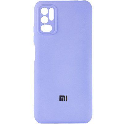 Чохол Silicone Cover Camera для Xiaomi Redmi Note 10 5G / Poco M3 Pro Бузковий / Dasheen 56929