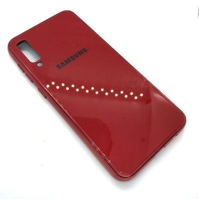 Чехол TPU+Glass Logo для Samsung Galaxy A50 / A30s Красный 34483