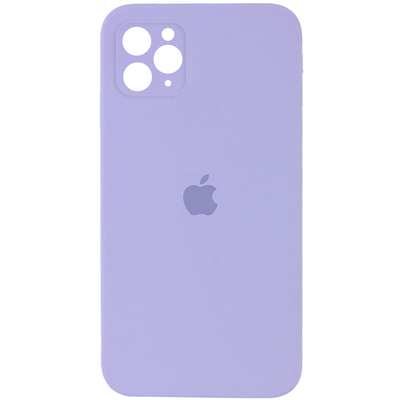 Чехол Silicone Case с защитой камеры для Iphone 12 Pro Сиреневый / Lilac 69158