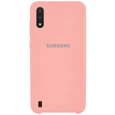 Чохол Silicone Case для Samsung Galaxy A01 Рожевий / Cotton Candy 39904