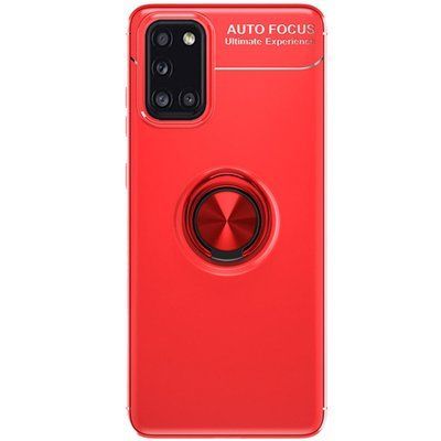 Чехол Din Color Magnet Ring для Samsung Galaxy A31 Красный 44432